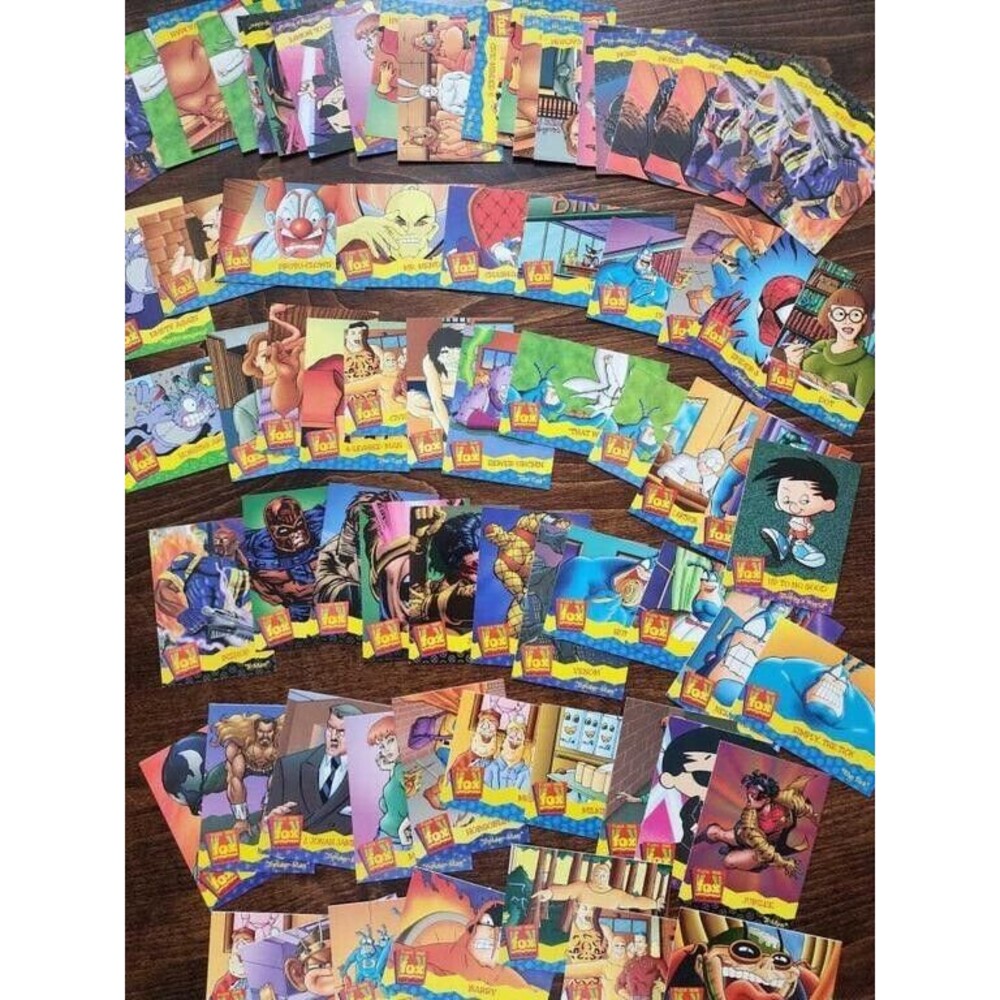 FOX KIDS NETWORK 1995 FLEER Cards MARVEL X-Men Spider-Man The Tick And More Mint